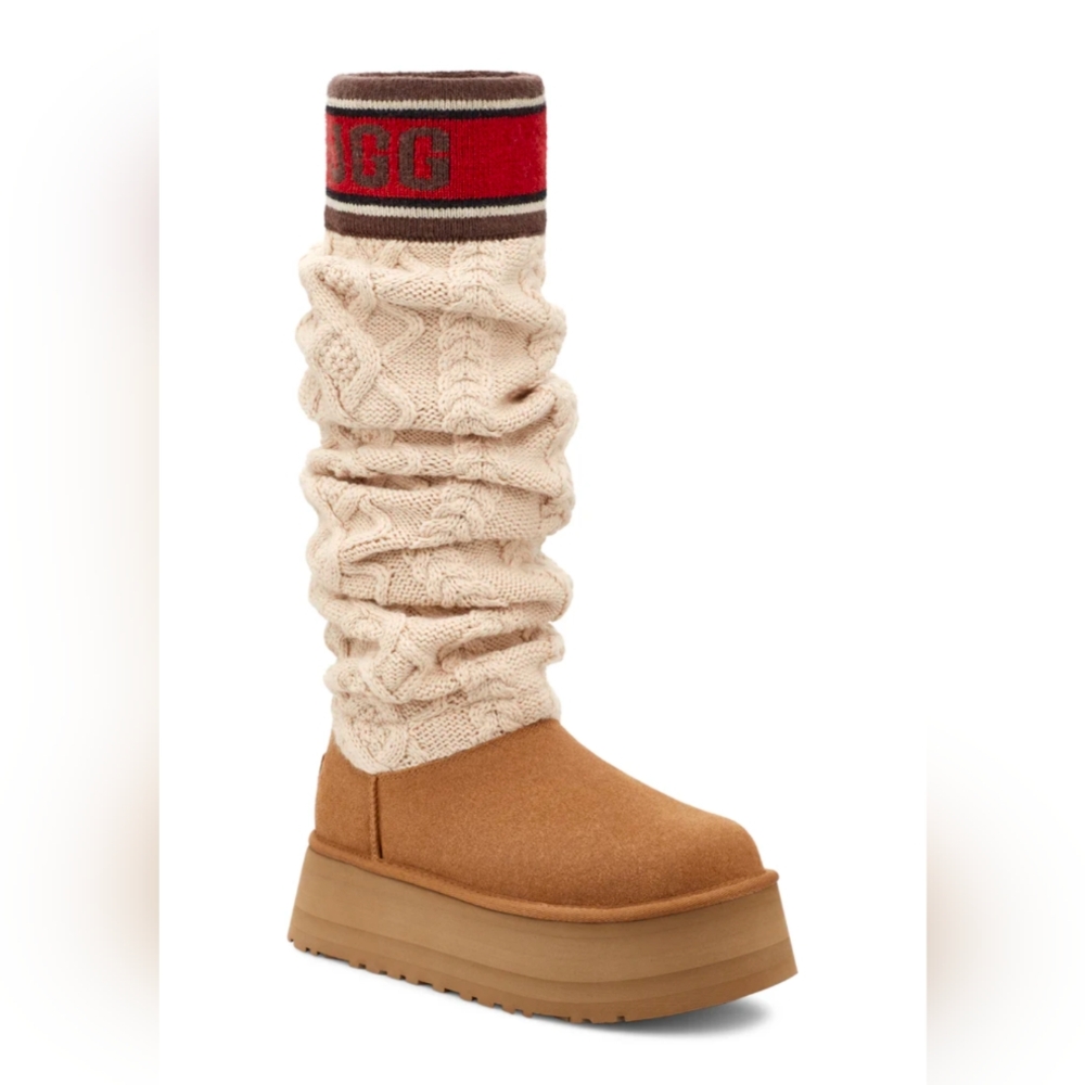 BNIB UGG Sweater Letter Tall Boots (10) SOLD OUT! - Picture 1 of 4